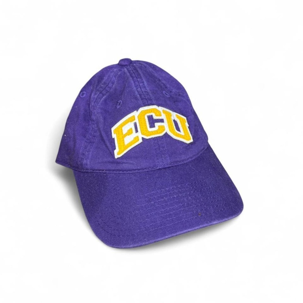 Purple Eastern Carolina University baseball hat
